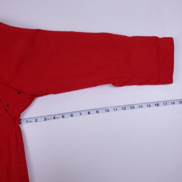 Vintage red contrast lined light jacket - Picture 8 of 10